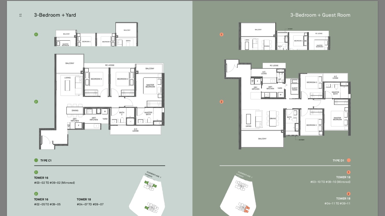 clement canopy floor plan Singapore Property SHOWROOM