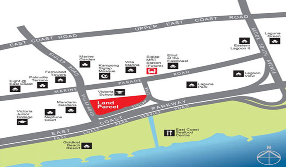 seaside residences location