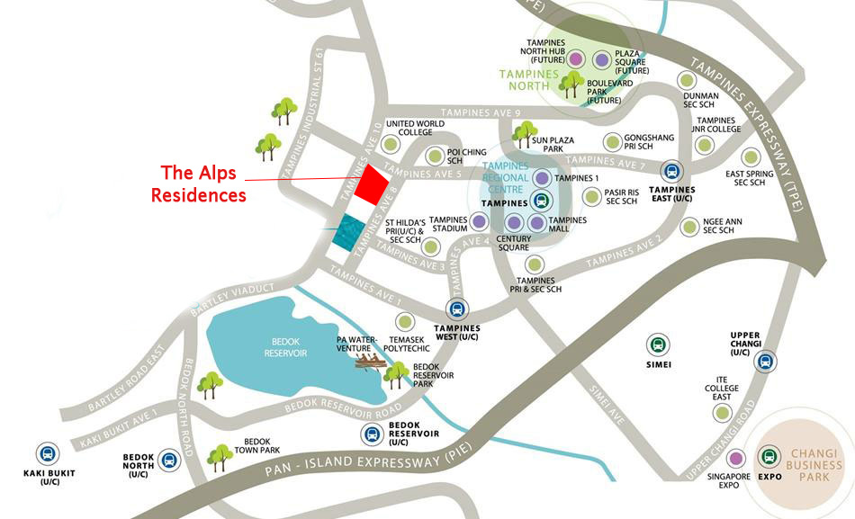 the alps residences location