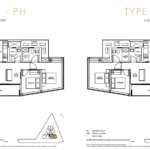 One Draycott 2 bedroom penthouse-floor-plan-1345sqft