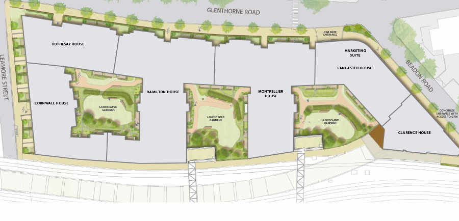 Sovereign Court site map