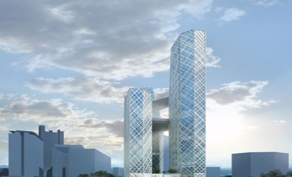 Oxley Tower facade
