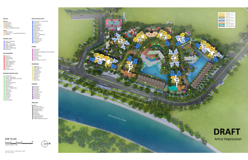 Riverfront Residences site map