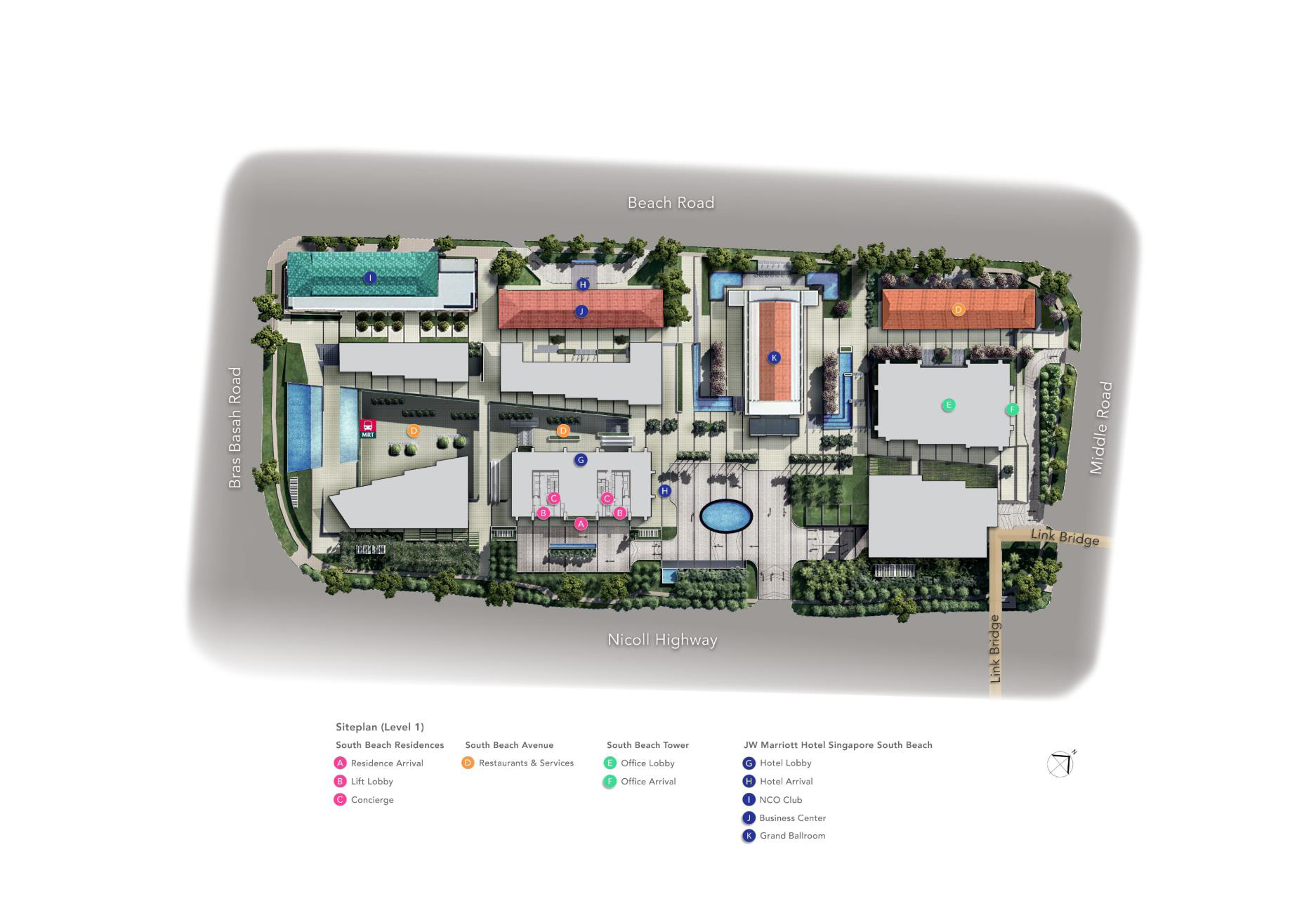 South beach residences site map