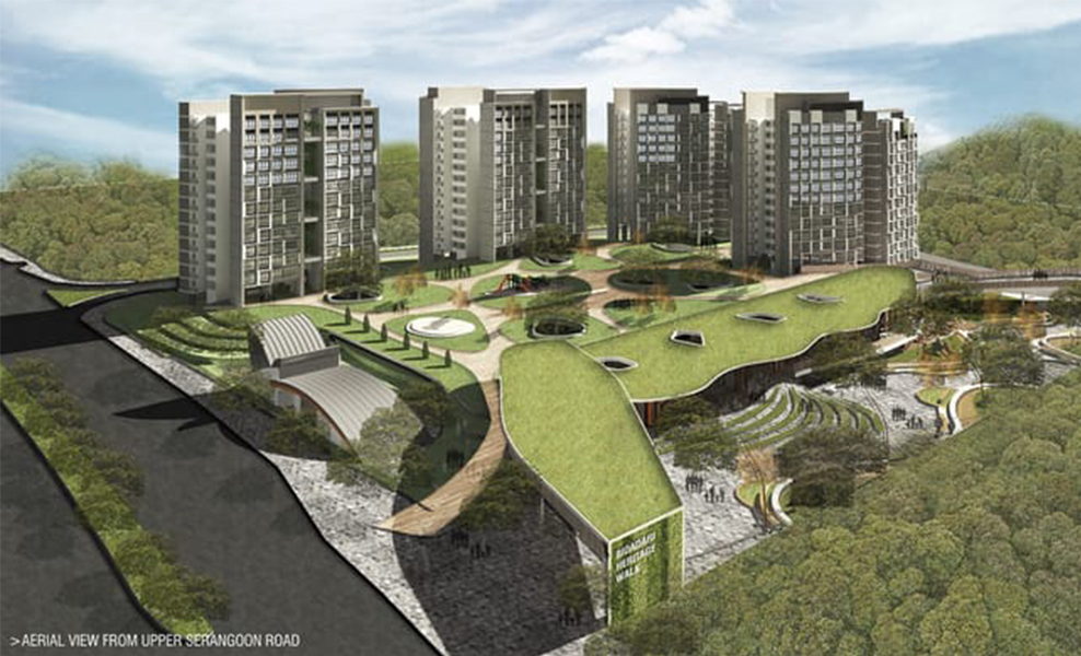 The Woodleigh Residences aerial view