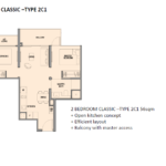 park colonial floor plan 2 br