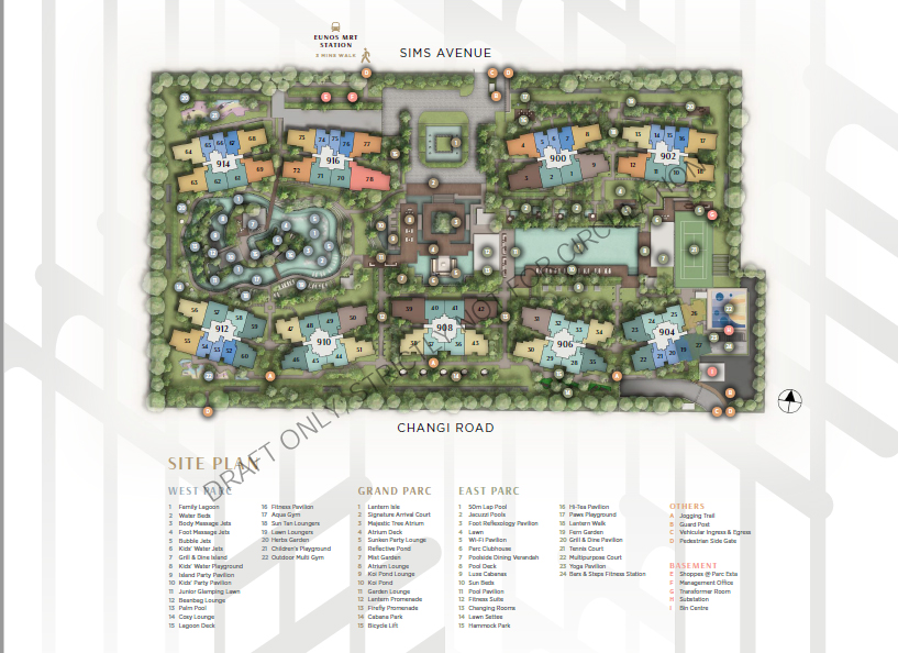 Parc Esta SITE MAP