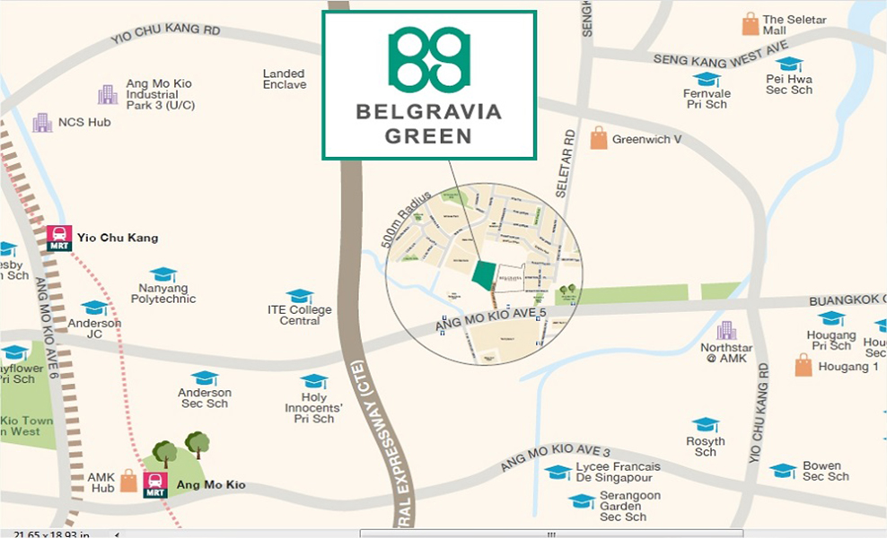 Belgravia Green Location Map