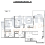 Fourth Ave Residences 3BR-1