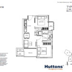 One Meyer Floor plan 2br