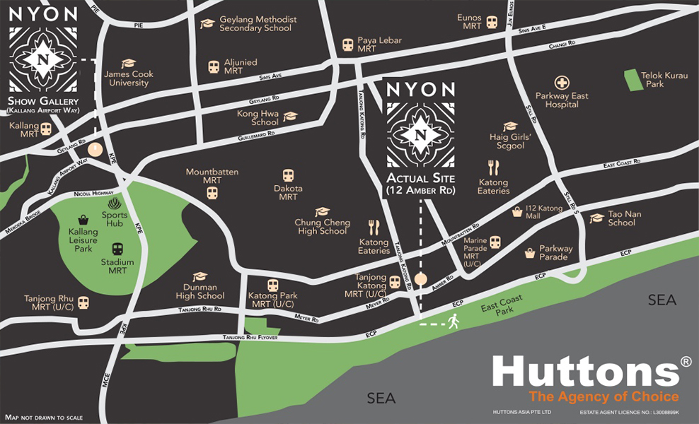 Nyon Actual Site and Showflat-Location-Map