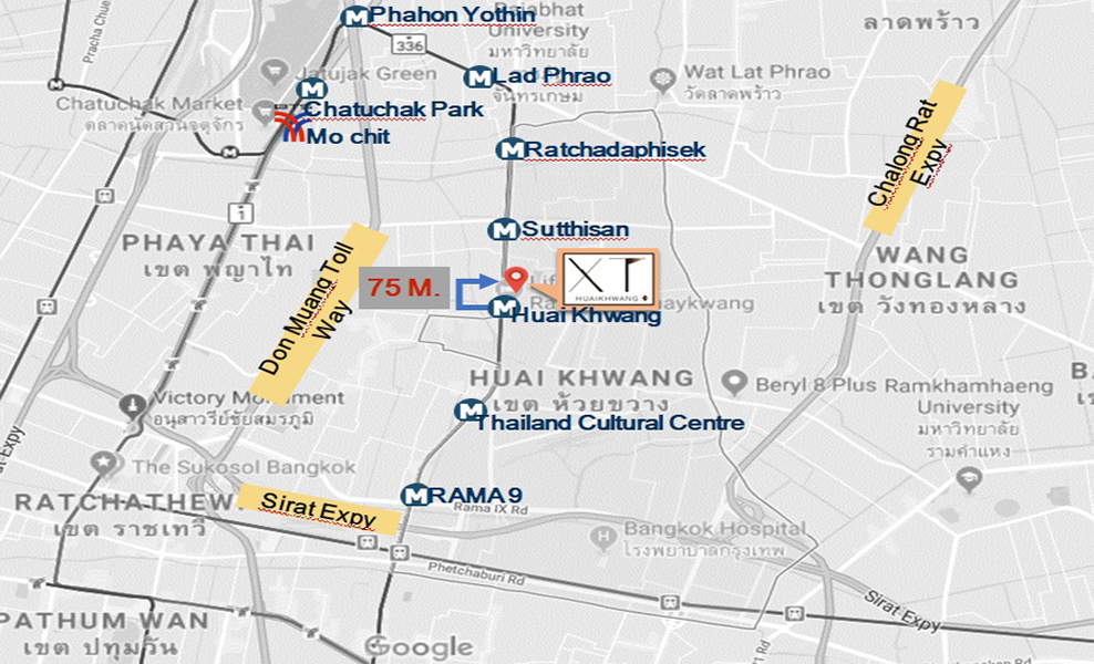 XT Huai Khwang Location Map XT Huai Khwang Location Map