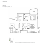 Coastline Residences 3-bedroom-floor-plan-type-C1