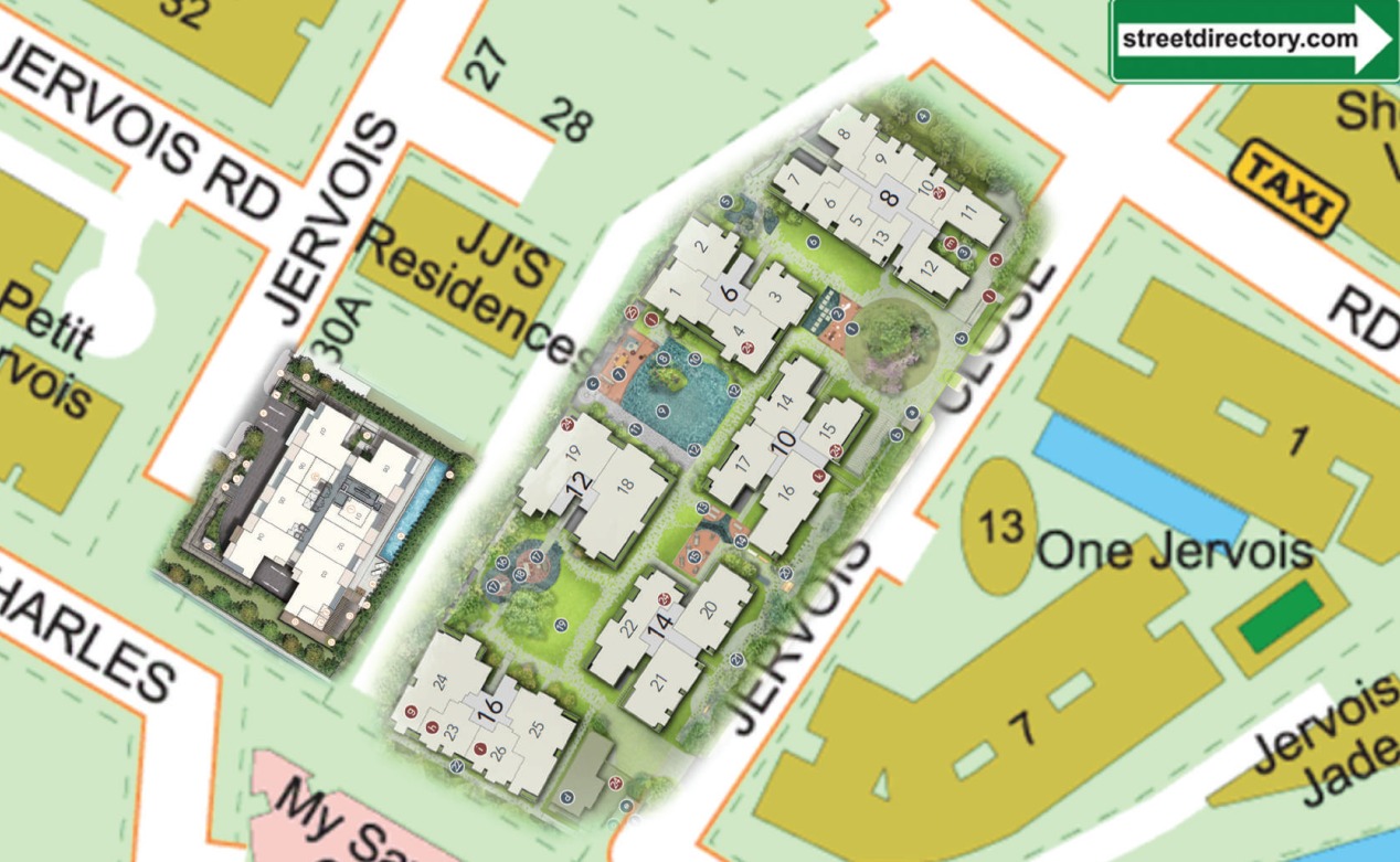 Location map with siteplan Location map with siteplan
