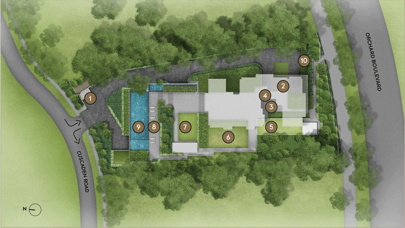 Cuscaden Reserve site map