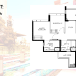Leedon Green floorplan 2 bedroom