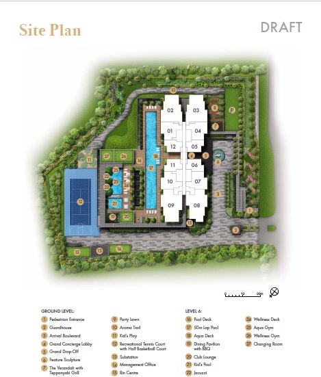 Pullman-Residences-site map