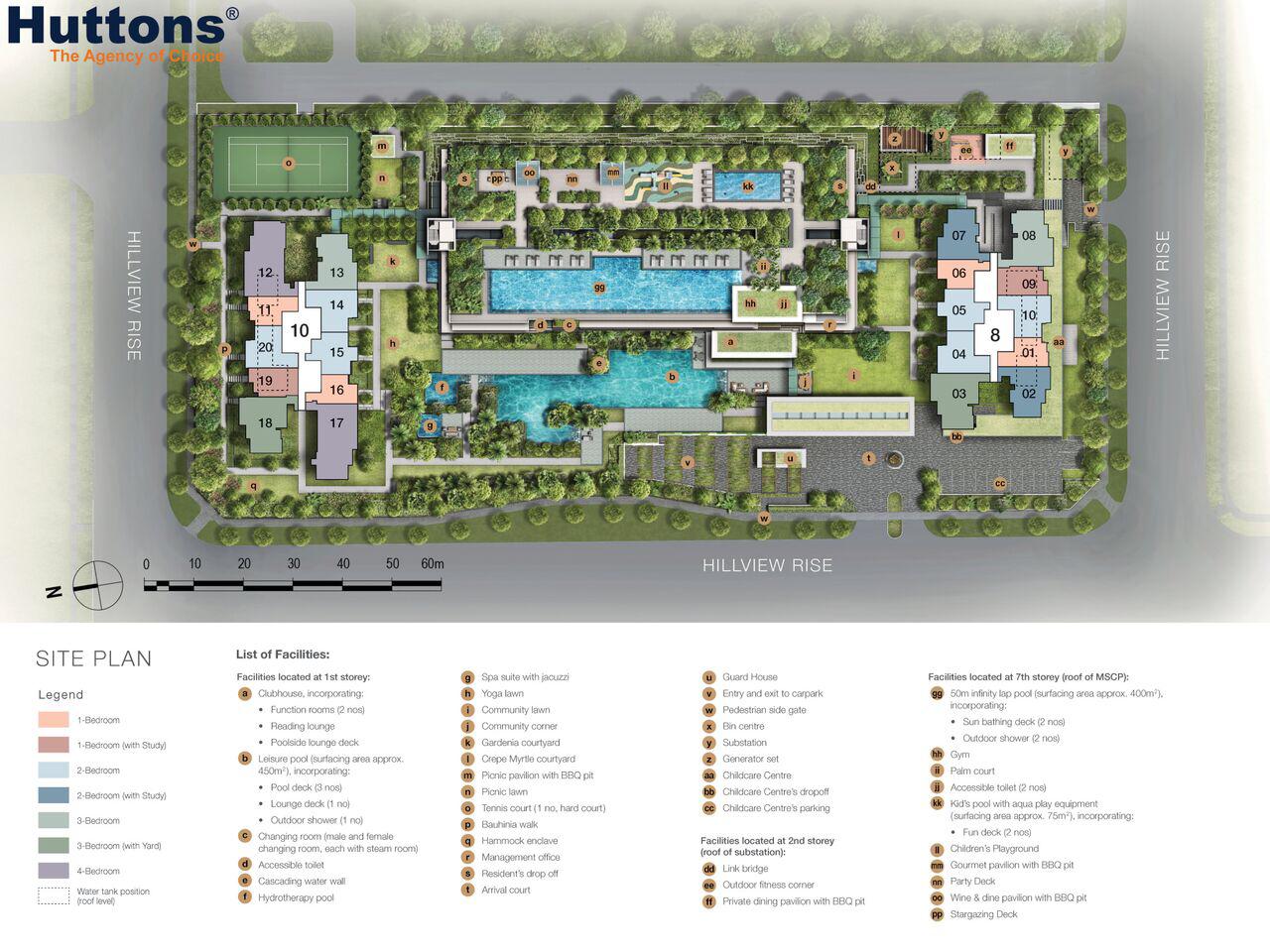 The Midwood site map