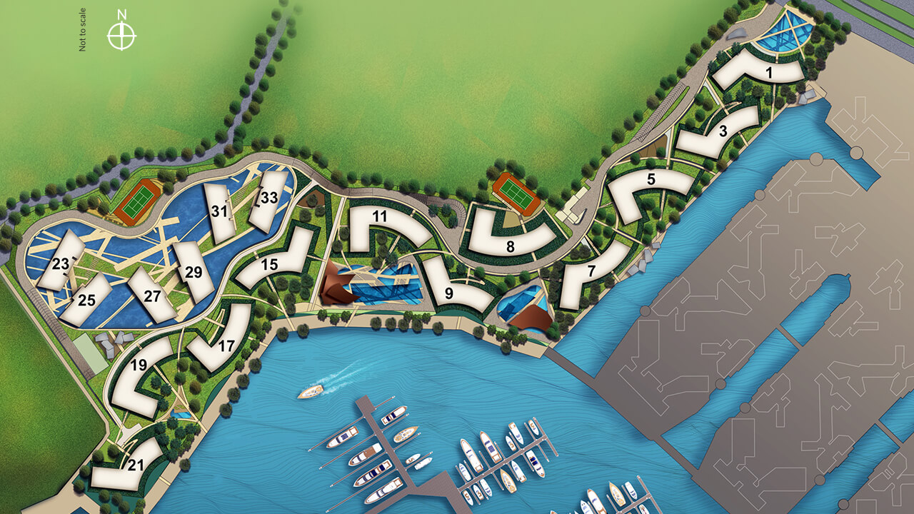 Reflections at Keppel Bay Site plan